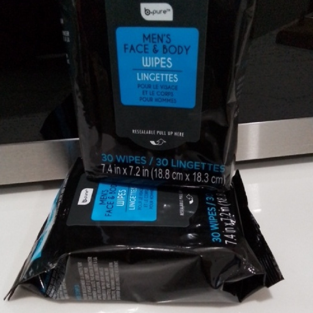Men's Face & Body Wipes - 2 Pk